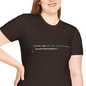 Minimalistisches Programmierer-T-Shirt | Konsolennachrichten-T-Shirt für Entwickler (100 % Baumwolle)
