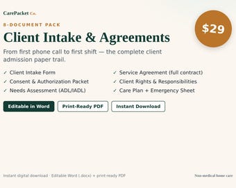 Intagningsblanketter och avtal för hemtjänst (nedladdning direkt)