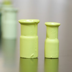 Mini porcelain vases, small vase, industrial design vase, white small vase,  miniature vases, modern vase, Rohr15 & Rohr10