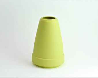 HTL 2060, porcelain vase, contemporary ceramic vase, minimal design, yellow vase, slow design