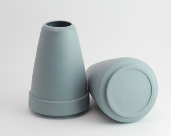 Porcelain vase HTL 2060,  contemporary ceramics, minimal design, gray vase, slow design