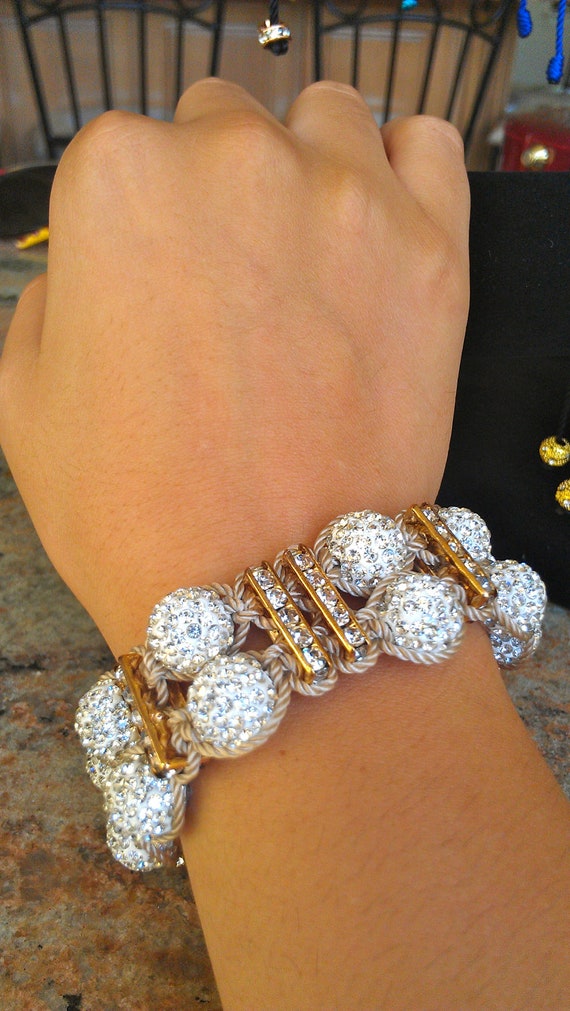 Items similar to Unisex Shamballa Bracelet on Etsy