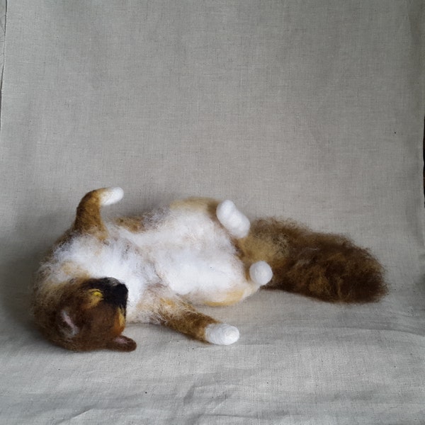Felting Cat Animals Felted The Best Gift I make this item for your order