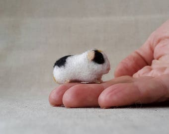 Guinea Pig Felt toy Handmade Doll Soft Sculpture OOAK Needle Felted Wool Animals New I will make this item for your order