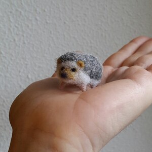 Micro hedgehog....Felt toy Handmade Doll Soft Sculpture OOAK Needle Felted Wool Animals New... I will make this item for your order image 9