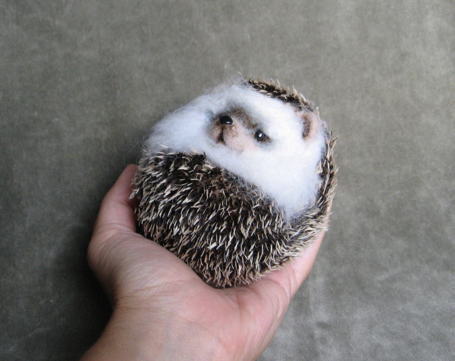 Hedgehog Lump Felt Toys Needle Wool Animals Sculpture Felting Hedgehog