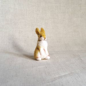 Micro bunny....Felt toy Handmade Doll Soft Sculpture OOAK Needle Felted Wool Animals New... I will make this item for your order