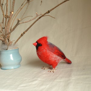 Felt toy Cardinal..... I will make this item for your order image 2