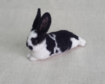 Bunny Felt toy Handmade Doll Soft Sculpture OOAK Needle Felted Wool Animals New I will make this item for your order