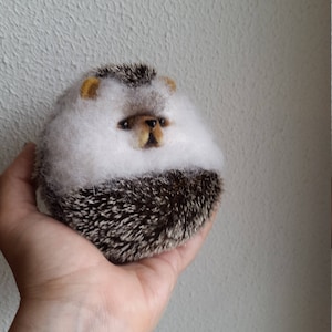 Hedgehog lump Felt Toys Needle Wool Animals Sculpture Felting Hedgehog Handmade Toys Felting Animals Felting Art Toy image 8