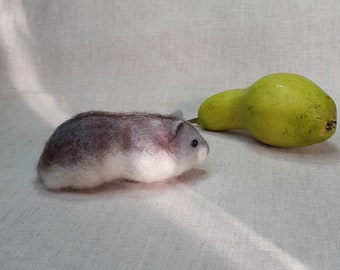 Hamster Felt Toys Needle Wool Animals Sculpture Felted Hamster Handmade gift I will make this item for your order