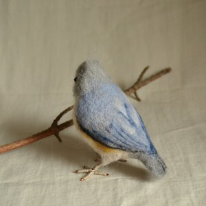 Felt toy Tufted Titmouse..... I will make this item for your order image 3