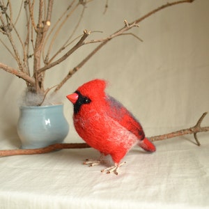 Felt toy Cardinal..... I will make this item for your order image 3