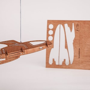 Cartoline in legno - set razzo da 3
