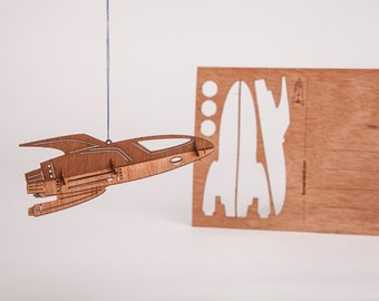 Wooden Postcard – Rocket 3 Cards