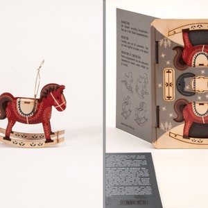 3D Schaukelpferd - 3D Deko Grusskarte