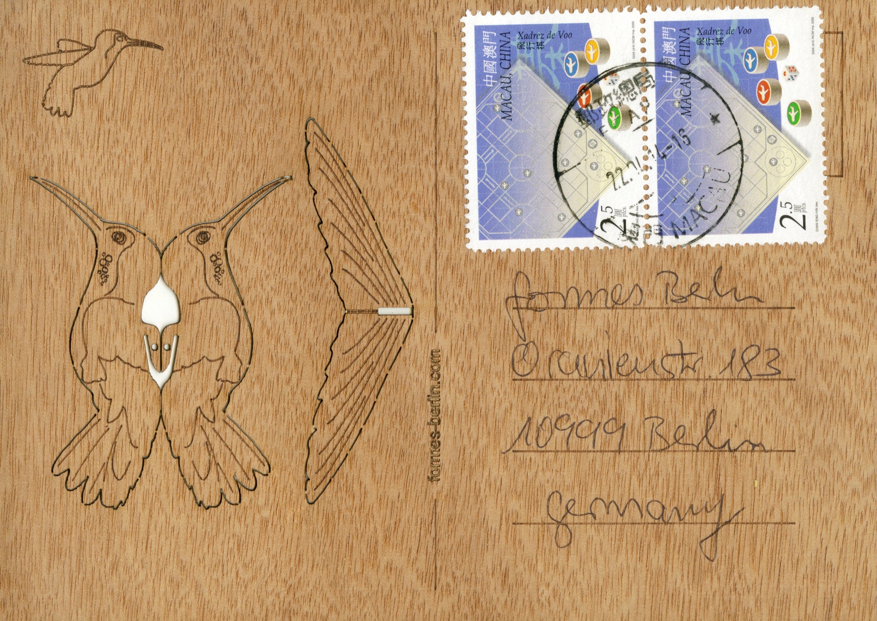 Freie-Auswahl-Set 6 Karten Postkarten aus Holz | Etsy