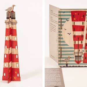 Phare Déco 3D Carte de vœux