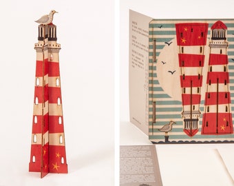 Lighthouse - 3d deco cards