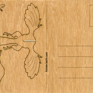 Wooden Postcard Archaeopteryx 3 Cards image 3