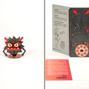 Monster 3D decoratie wenskaart