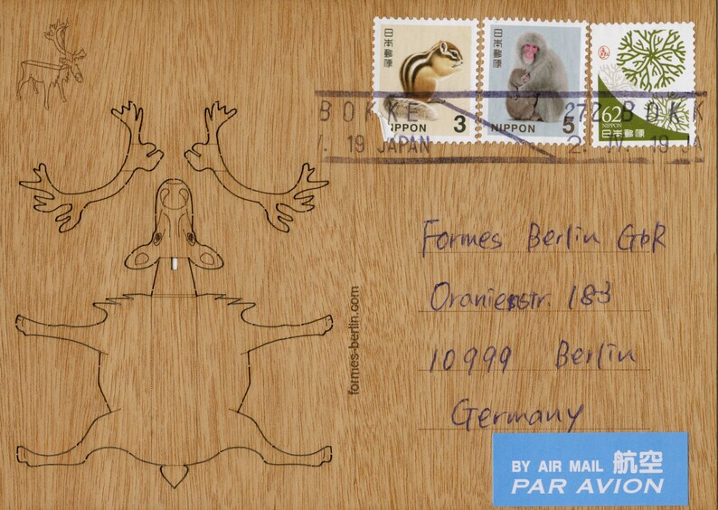 Wooden Postcard \u2013 Penguin 3 Cards