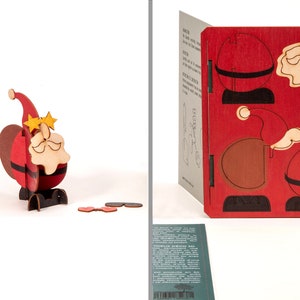 3D Weihnachtsmann - 3D Deko Grusskarte
