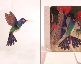 Hummingbird - 3d deco cards