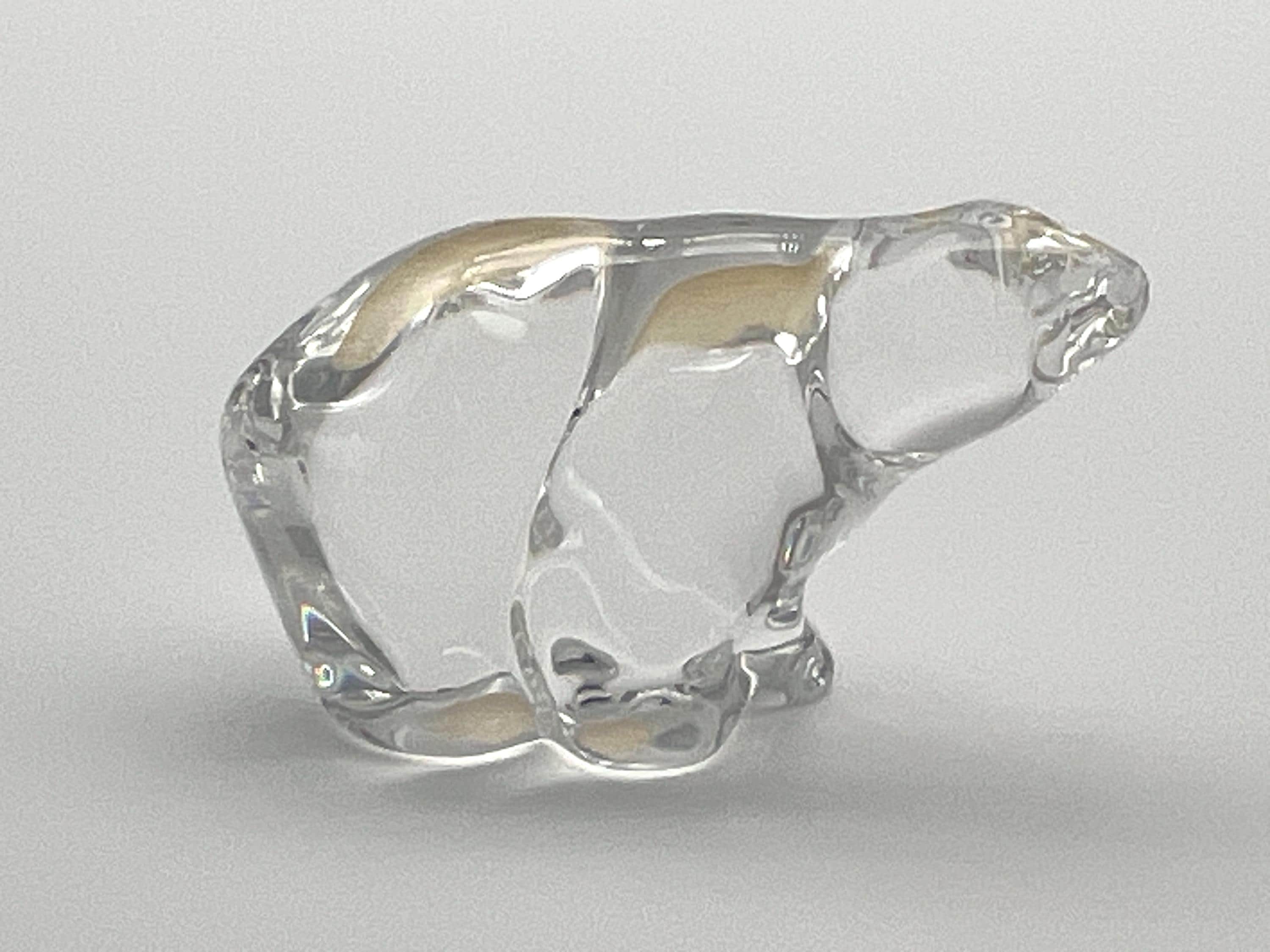 ハーデランド　HADELAND NORWAY 狐　猫　犬　熊　クリスタル Hadeland Glass Animal - Etsy