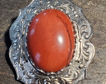 Brechtes Jasper Brooch/Pendant Combo in der westlichen Stilmontage