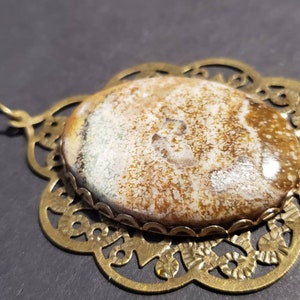 Jasper in Bronze Necklace