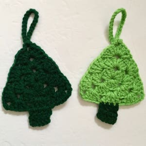 Crochet Christmas Tree Ornament | Simple + Cute Homemade Christmas Tree Decoration | Makes a Great Stocking Stuffer or Gift Topper