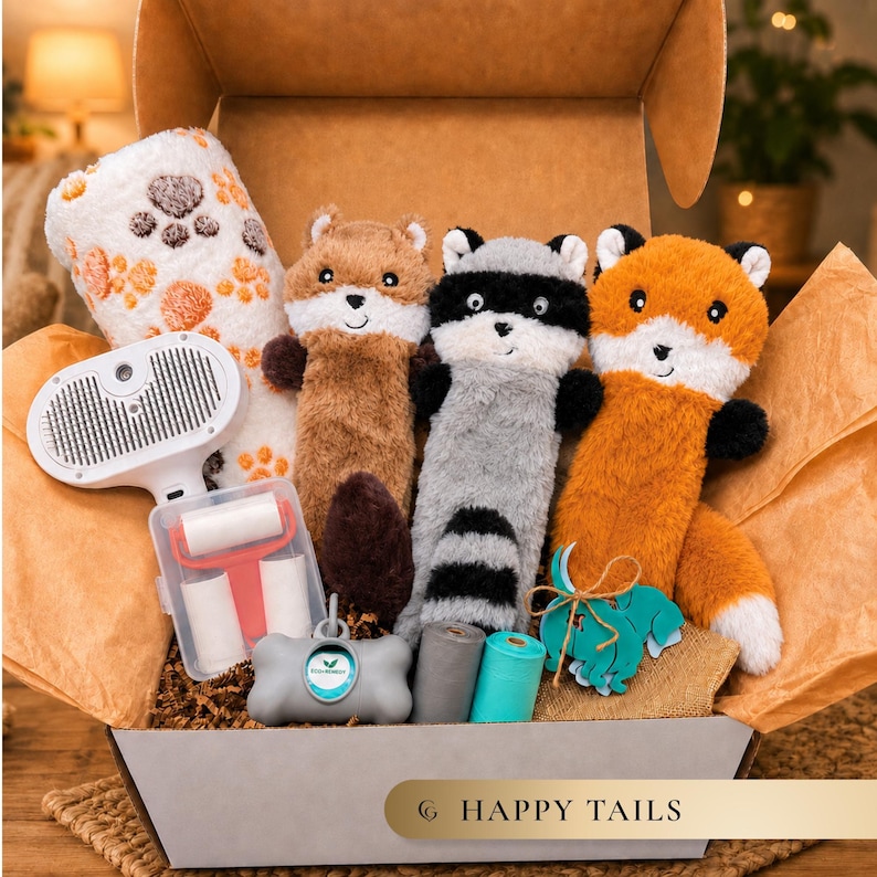New Dog Owner Gift Box, Dog Adoption and Puppy Welcome Gift image 1