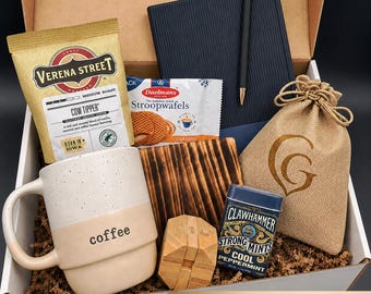 Take FIVE Craft Coffee and Journal Gift Box, Thoughtful Office Gift