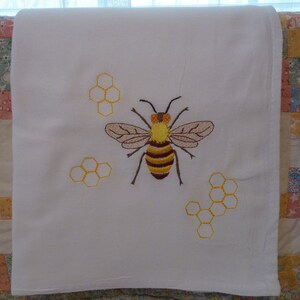 Honey Bee Flour Sack Dish Towel