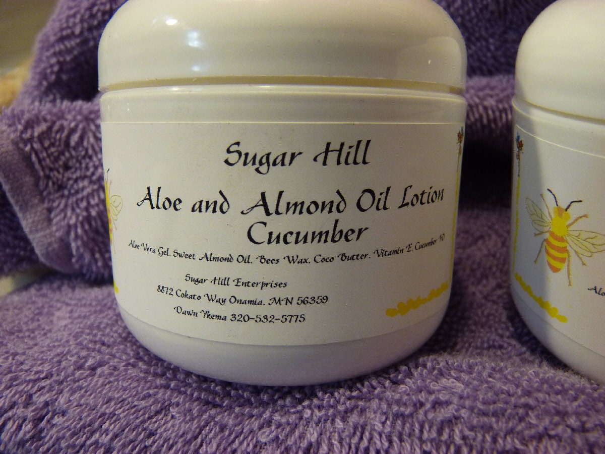 Aloe and Sweet Almond Oil Lotion Etsy