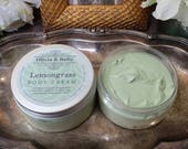 Lemongrass - Handmade Body Cream, Body Butter