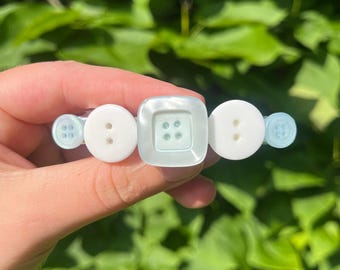 Handmade Button Barrette