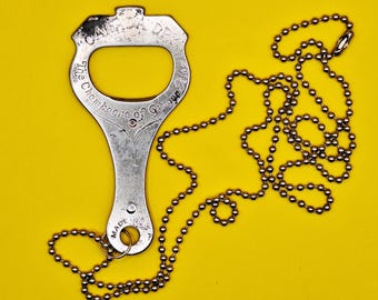 Antique 1930s Canada Dry  Ginger Ale bottle opener necklace