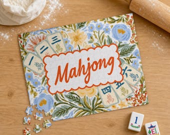 Mahjong Puzzle, Crak of Dawn Mah Jongg gift, Mahjong Game