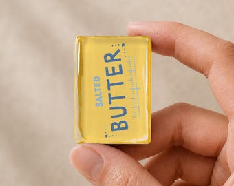Salted Butter American Mahjong Tile Set, 160 Acrylic Tiles, Foodie Novelty Game