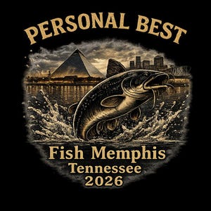 Personal Best Fishing Memphis Pyramid T-shirt | Fish Memphis Tennessee 2026