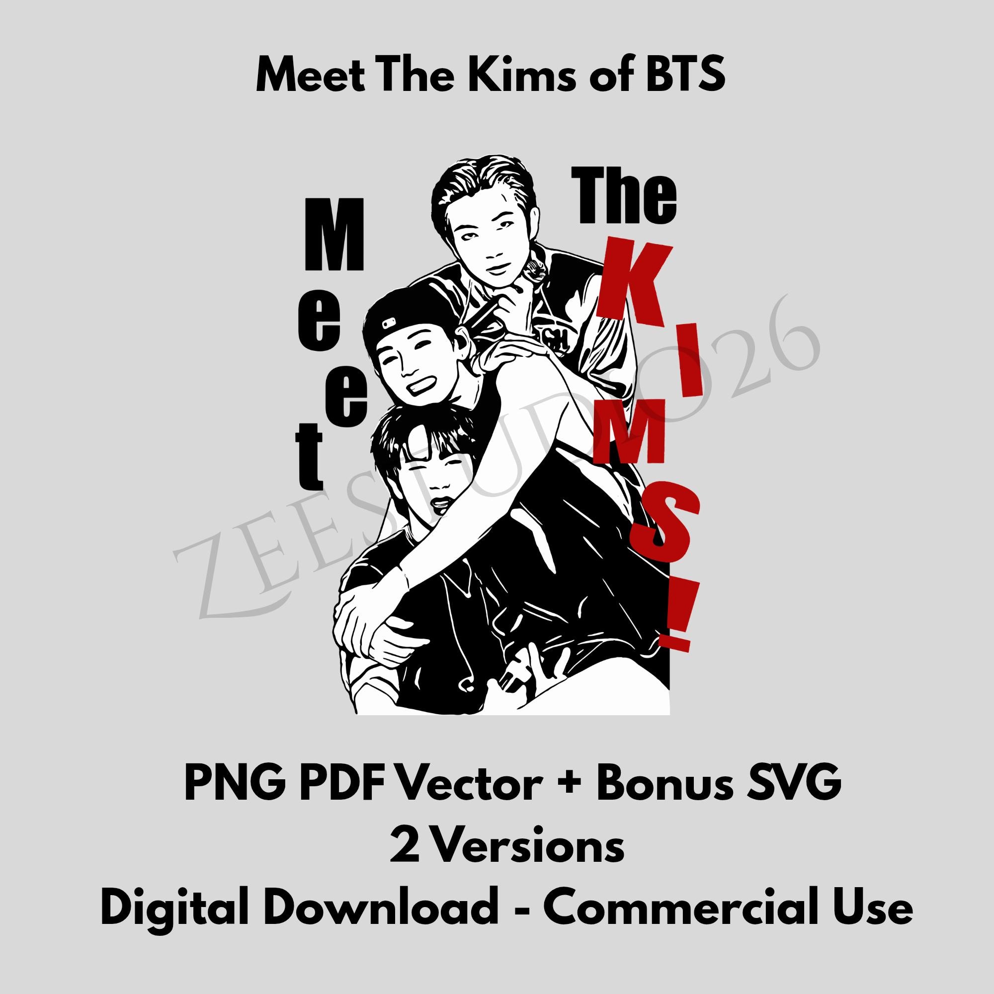 V Bts Line Art - Etsy