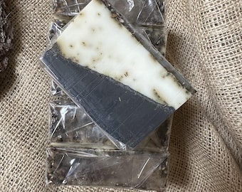 Cleansing Protection Intention Ritual Soap, Activated Charcoal, Lavender Sage Nettle Herbal Bar Soap