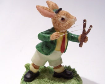 Royal Doulton Bunnykins Reginald Ratley "Up to No Good" Figurine in Original Box Great Easter Decor Gift