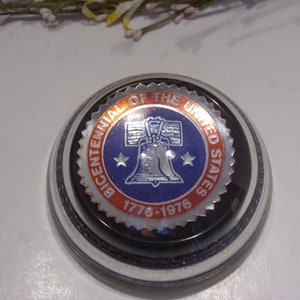 Bicentennial of the United States Vintage Paperweight 1976 Liberty Bell Collectible Gift Home or Office Decor