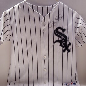 Ron Kittle Autographed Vintage White Sox Jersey, Child Size S, Majestic Made in USA