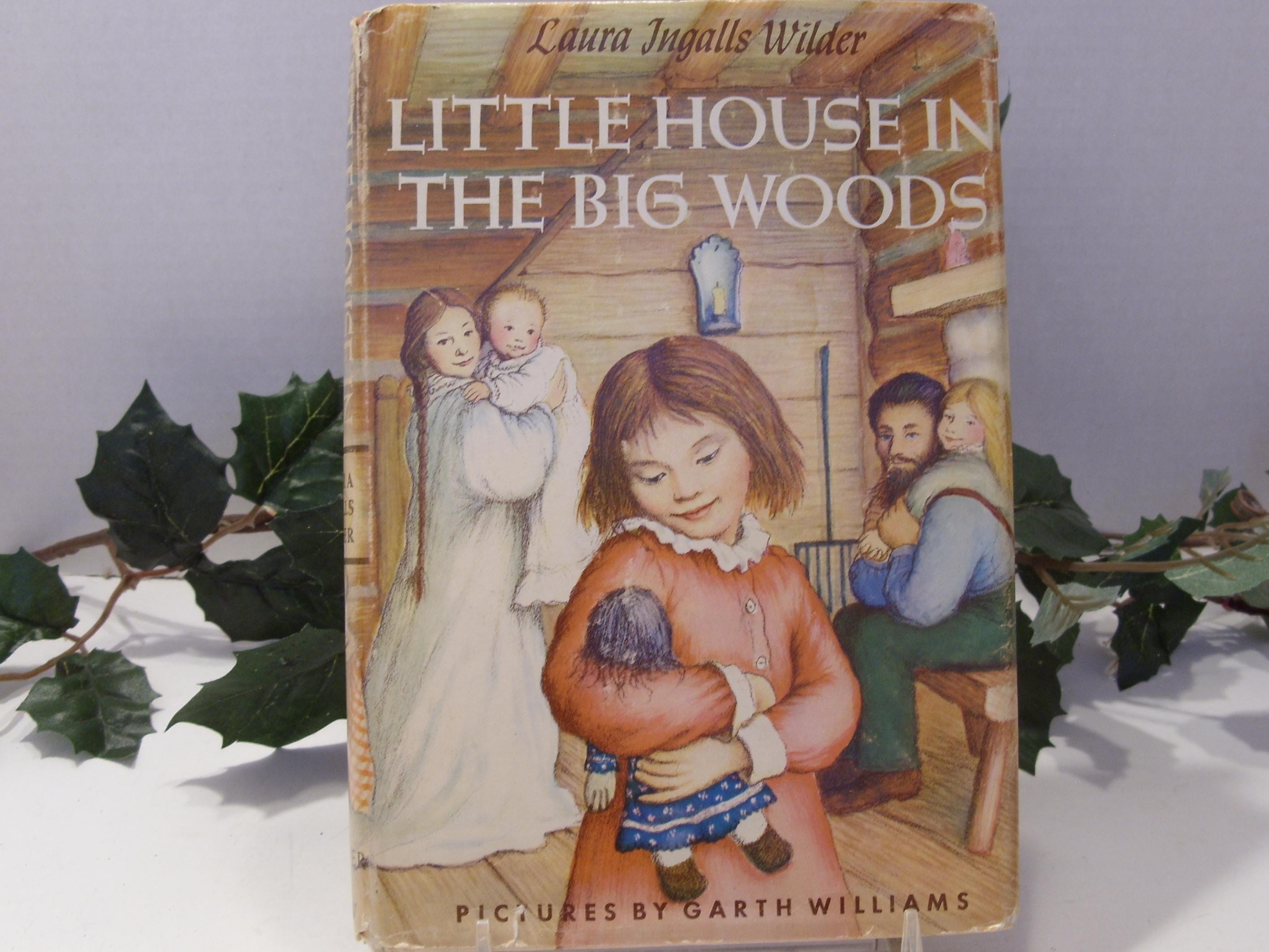 Vintage Little House in the Big Woods Hardcover Book, 1953 Edition