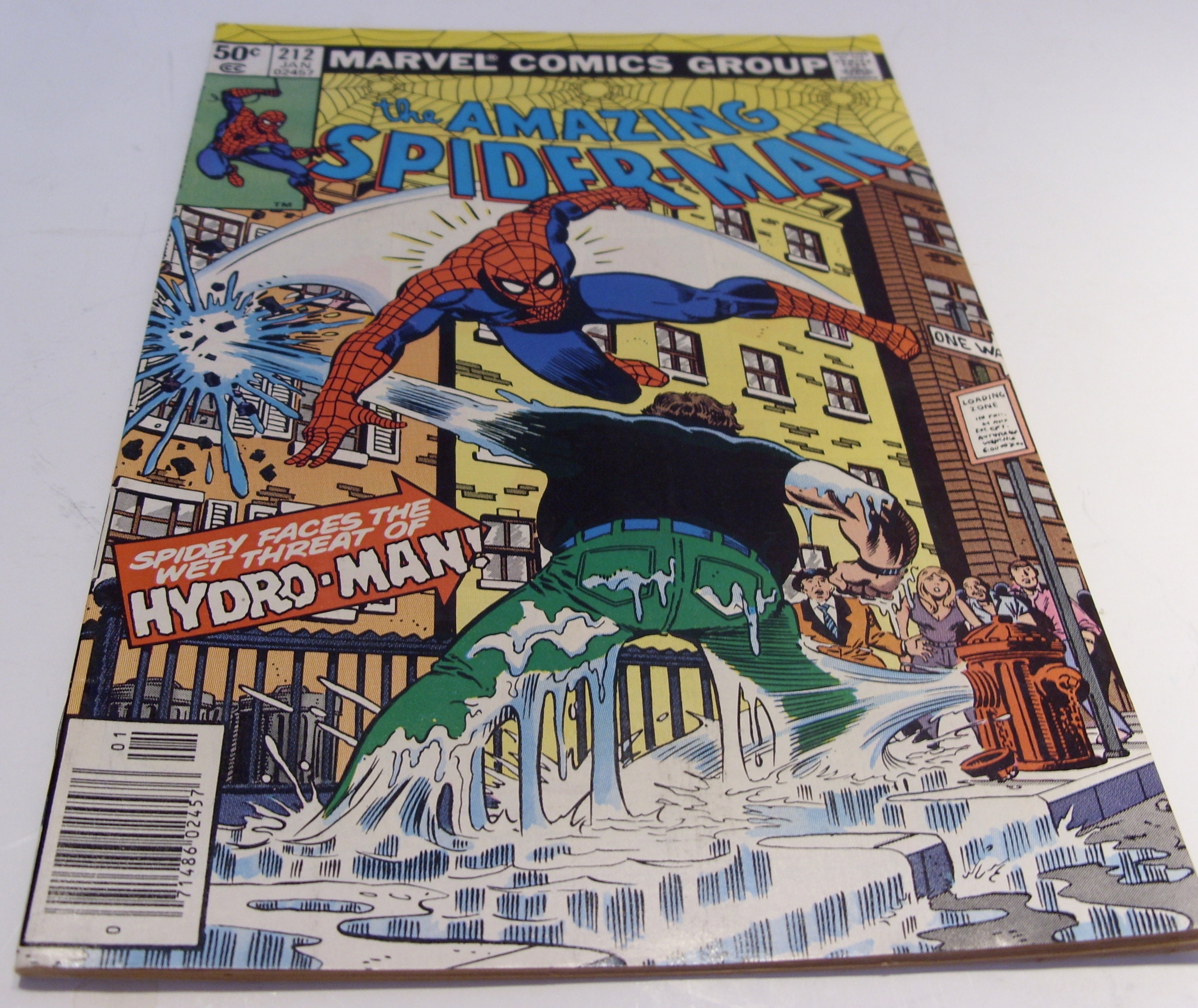 Amazing Spider-man #212, 1981, First Hydro-man Appearance, Vintage