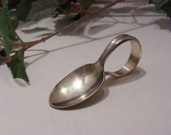 1847 Rogers International Silver Eternally Yours Silverplate Baby Spoon with Curved Handle Vintage Silverplate Baby Spoon 1941 Pattern